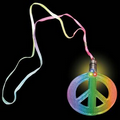 Peace Sign Lite Up Necklace